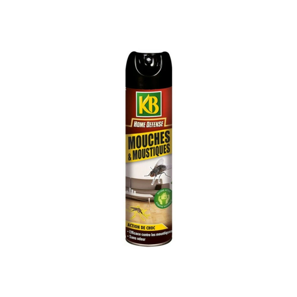 Insecticide Mouches Et Moustiques Kb Home Defense - Aérosol 400ml 1 Insecticide Mouches Et Moustiques Kb Home Defense - Aérosol 400ml