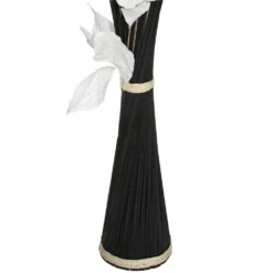 ATMOSPHERA Fagot De Fleurs Et Tiges Séchées Blanc Et Noir D. 40 X H. 150 Cm -Promos Jardesia Magasin 648229d616f217.48569813