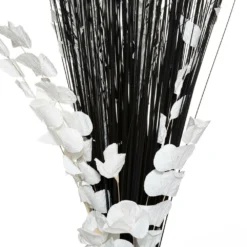 ATMOSPHERA Fagot De Fleurs Et Tiges Séchées Blanc Et Noir D. 40 X H. 150 Cm -Promos Jardesia Magasin 648229d63507f2.00401655