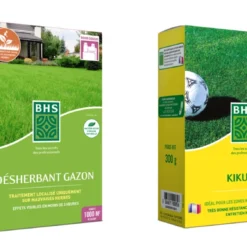 Kikdg | Pack Désherbant Contre Mauvaises Herbes 400 Ml + Semence Gazon