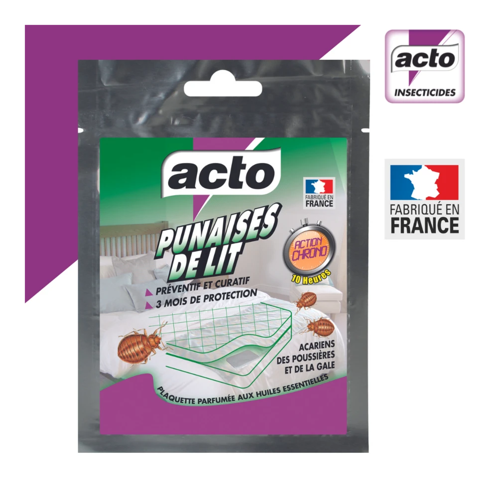 Acto Plaquette Punaises De Lit - Répulsive Et Insecticide 3 Acto Plaquette Punaises De Lit - Répulsive Et Insecticide – Image 3
