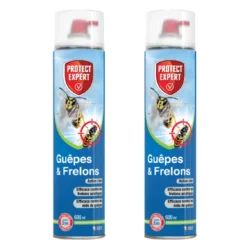 Lot De 4 Aérosols Anti-guêpes & Frelons | 4x600 Ml | Mousse Et Jet Lon