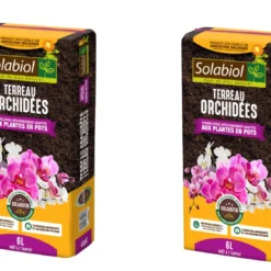 Solabiol Terorc6x2 | 2 Terreaux Orchidées | Tourbe Et Ecorces De Pin | Brun | 2