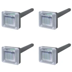 VIDAXL Kit 4 X Solaire énergie Anti Chasse De Rongeurs