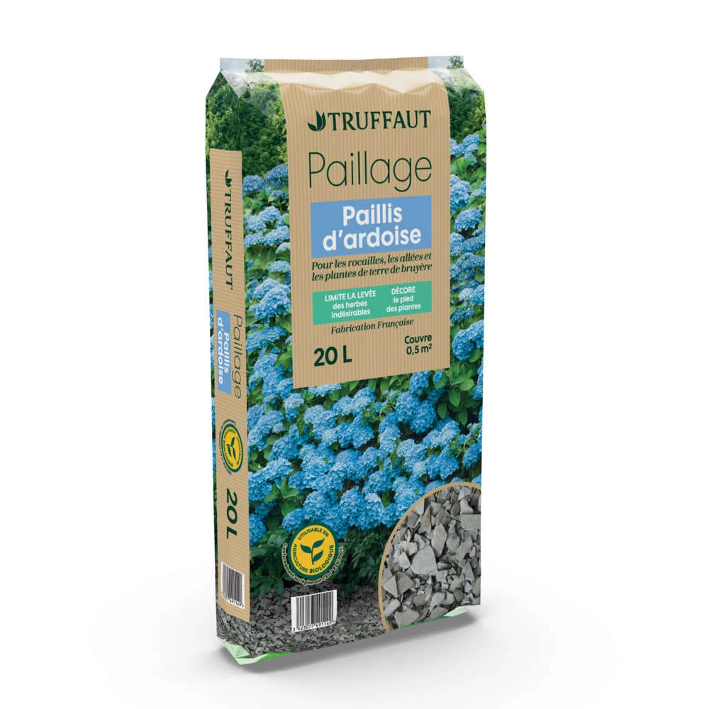 Paillage De Paillis D'ardoise - Sac De 20 Litres 1 Paillage De Paillis D'ardoise - Sac De 20 Litres