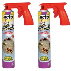 Lot De 2 Aérosol Acto Spécial Nids De Guepes - Efficacité Professionnelle - Volu