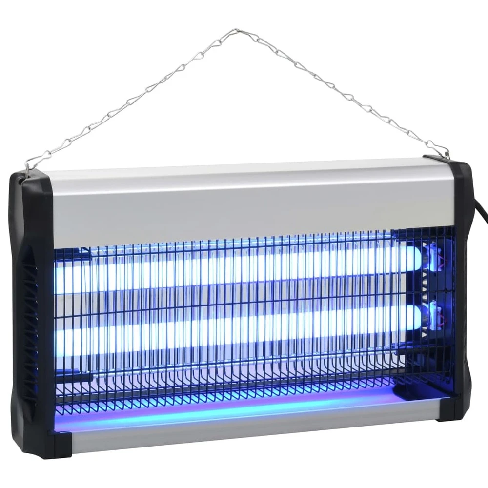 VIDAXL Lampe Anti-insectes Noir Aluminium Abs 30 W 2 VIDAXL Lampe Anti-insectes Noir Aluminium Abs 30 W – Image 2