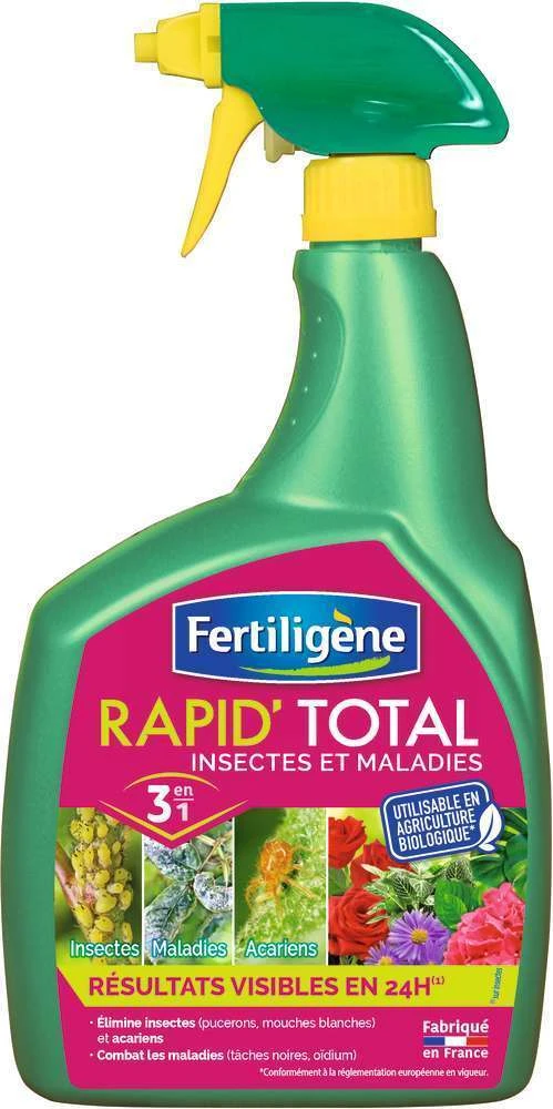 Traitement Insectes Et Maladies Rapid'Total Prêt à L'emploi UAB 800ml 1 Traitement Insectes Et Maladies Rapid'Total Prêt à L'emploi UAB 800ml