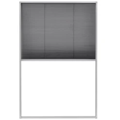 VIDAXL Moustiquaire Plissée Pour Fenêtre Aluminium 80 X 120 Cm