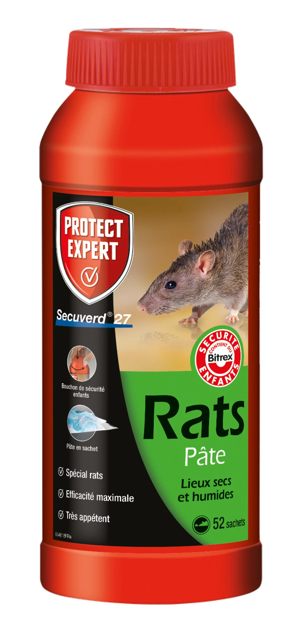 Racpat520 | Pates Pour Rats & Campagnols 52 Sachets | Hyper Appétent | 1 Racpat520 | Pates Pour Rats & Campagnols 52 Sachets | Hyper Appétent |