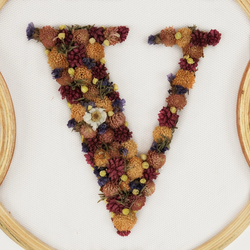 Fleurs Séchées Suspension Murale 86x2x33cm 3 Fleurs Séchées Suspension Murale 86x2x33cm – Image 3