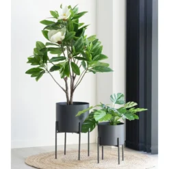 Pots De Fleurs Pavia 2 Pots De Fleurs En Gris -Promos Jardesia Magasin f8ceb2f2f770604f